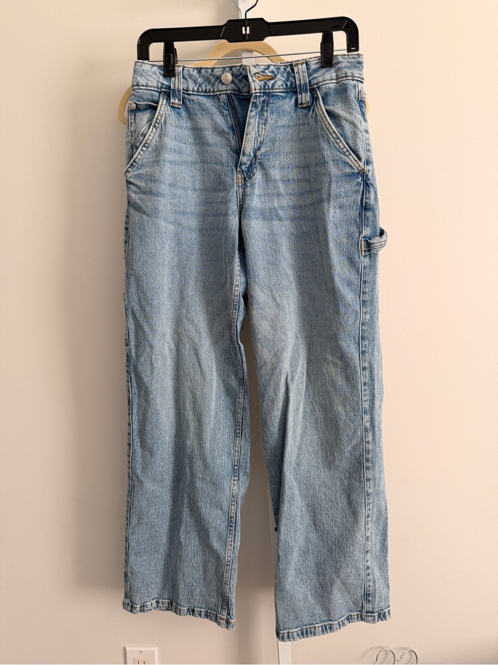 Scoop Relaxed Light Blue Women's Jeans with Utility Loop size 2